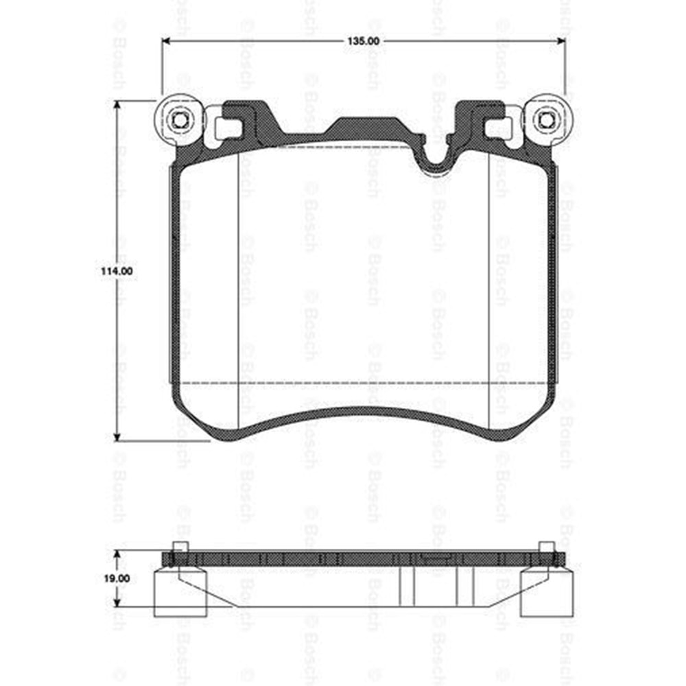 Disk Balata Bmw X5 E70, E72 Ön - Bosch