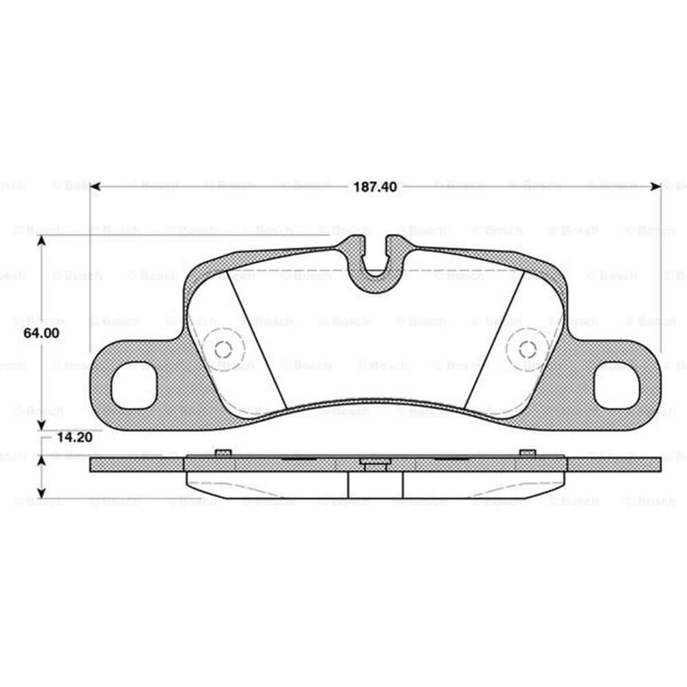 Disk Balata Porsche Cayenne Arka - Bosch