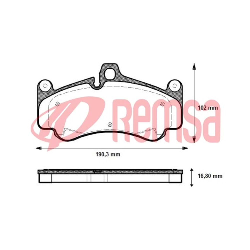 Disk Balata Porsche 911 (996) 3.6 T Ön - REMSA