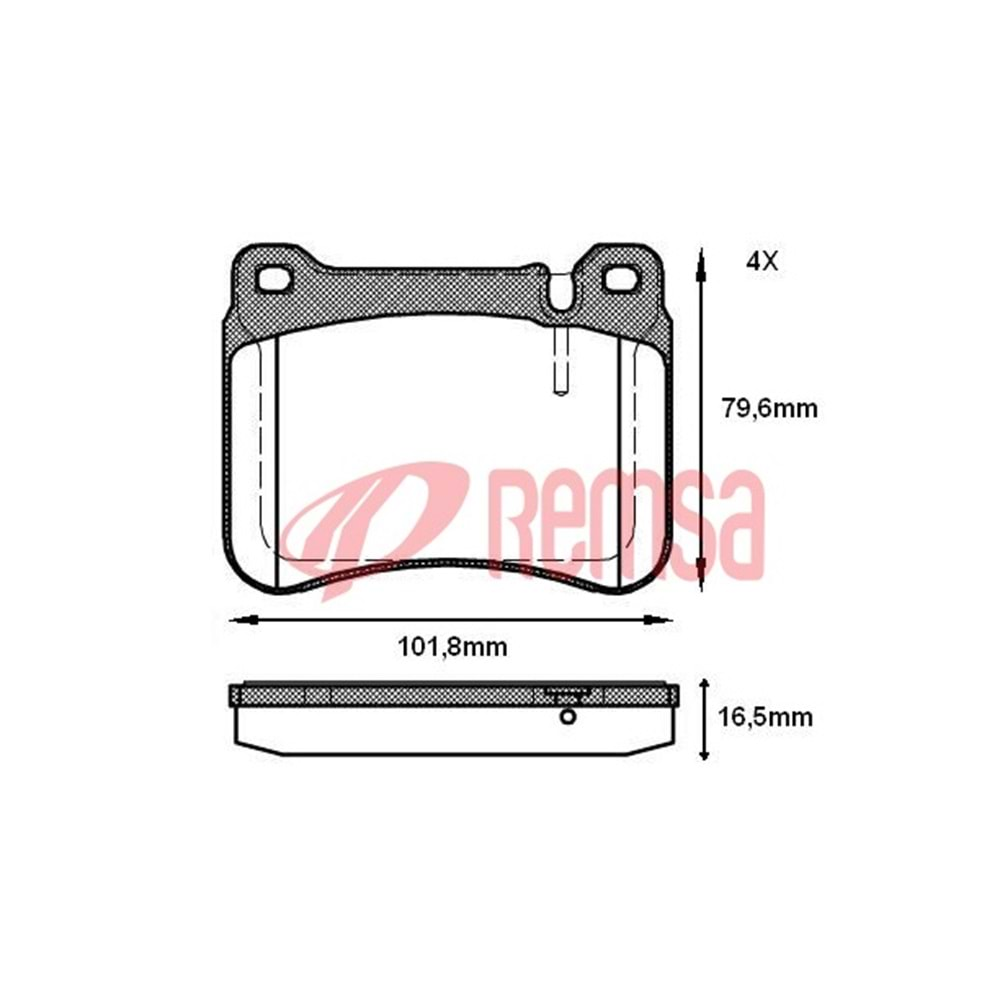 Disk Balata Mercedes C230 Ön - REMSA