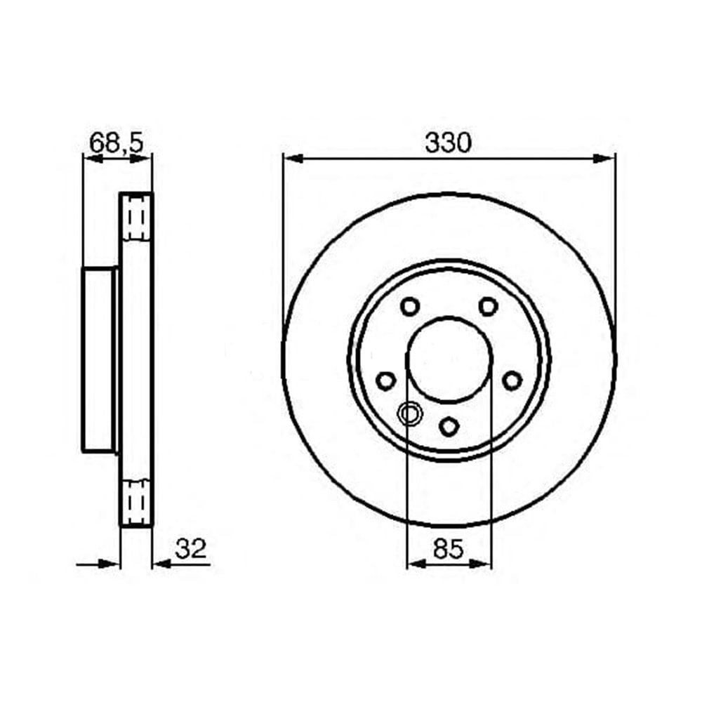 Fren Diski Vw Touareg 2.5 Sol Ön - 330 mm - VEKa