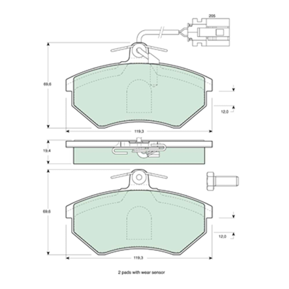 Disk Balata Vw Golf Ön - REMSA