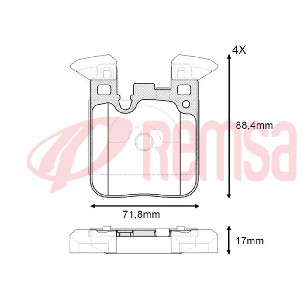 Disk Balata Bmw 3 Serisi (F30) 316 i Arka -