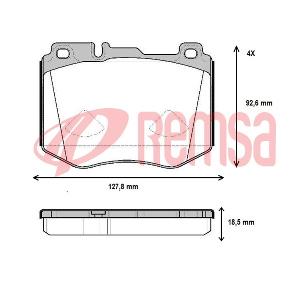 Disk Balata Mercedes C Serisi (W205) C 250 CGI Ön - REMSA