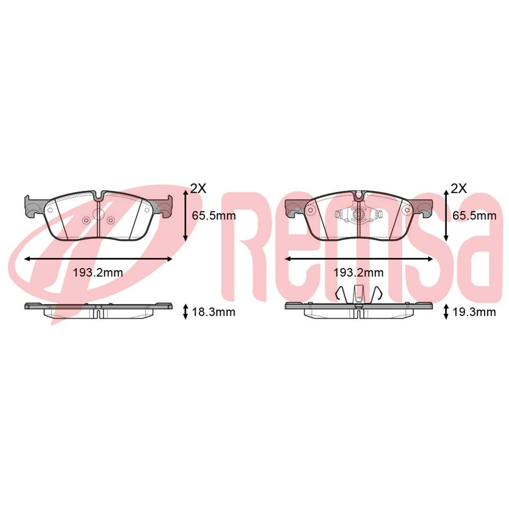 Disk Balata Land Rover, Discovery SPORT (LC) 2.0 Ön - REMSA