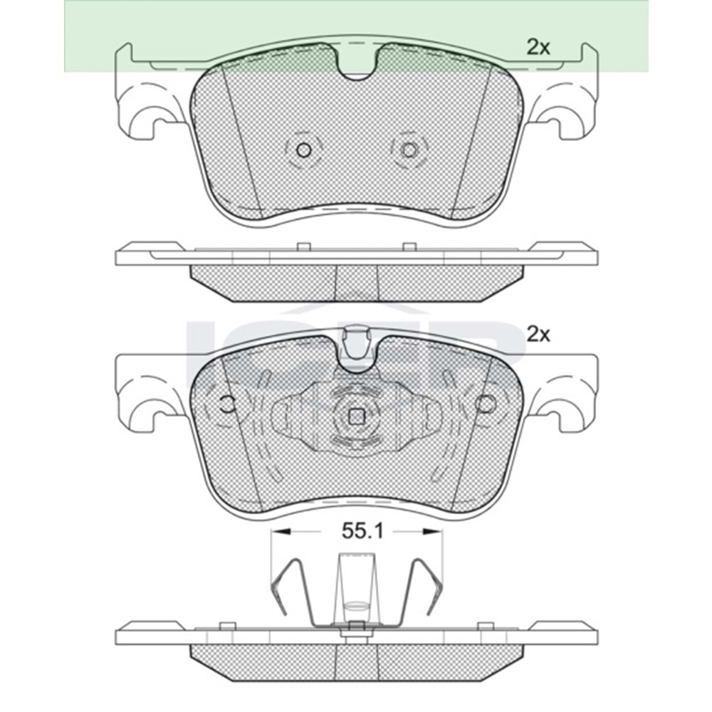 Disk Balata Citroen C4 Picasso II 1.6 Ön - ICER