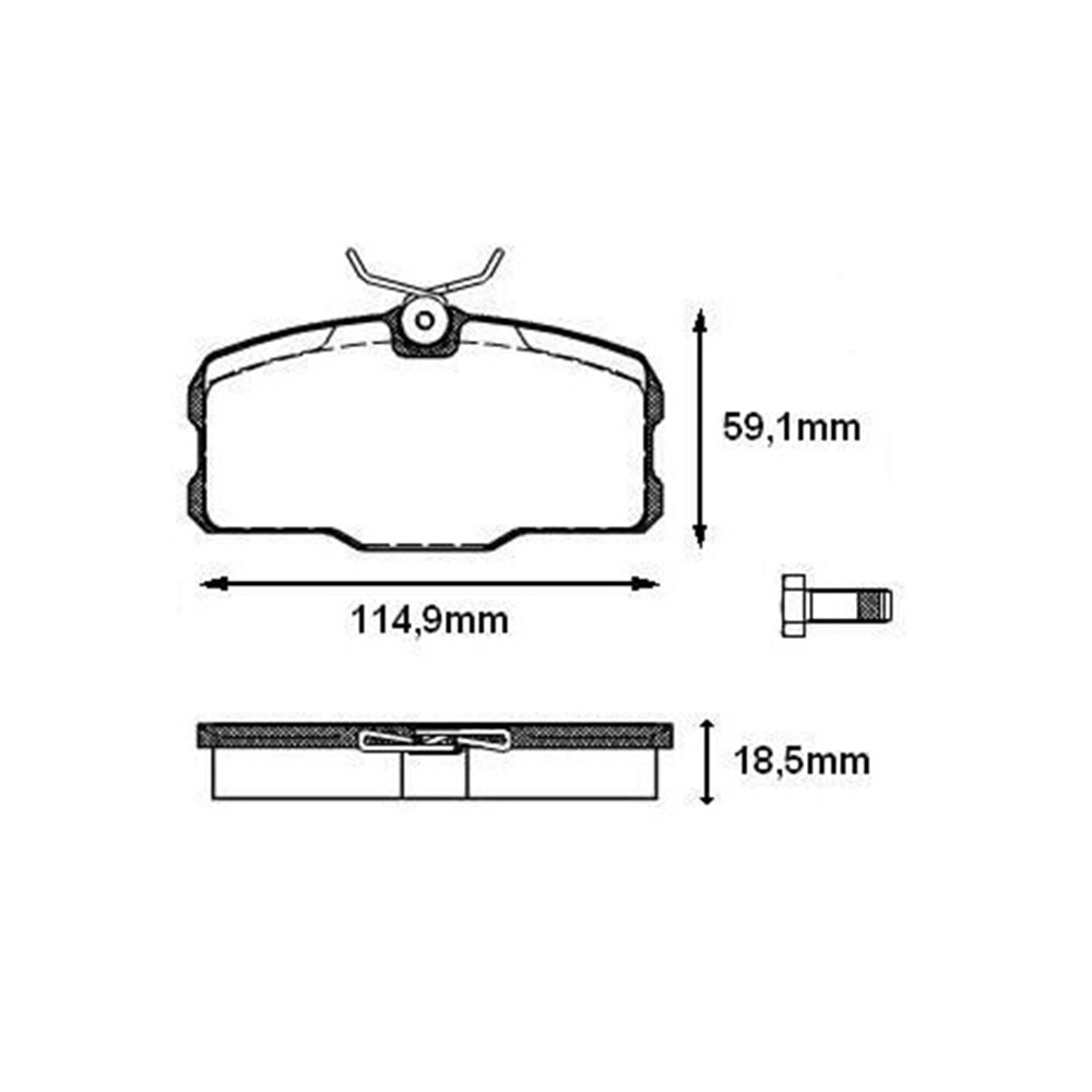 Disk Balata Mercedes S-Class COUpE C126 85-91 Ön - REMSA