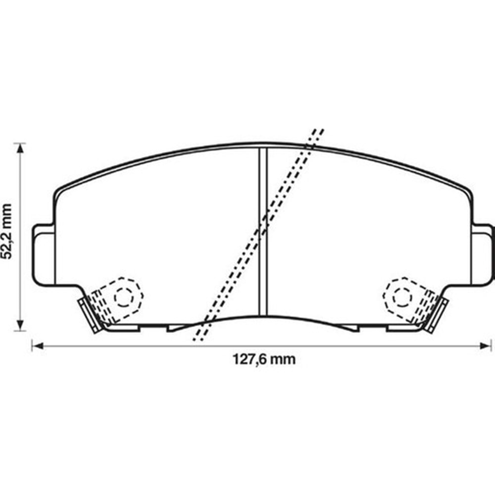 Disk Balata Mazda B2000-2200 Ön - REMSA