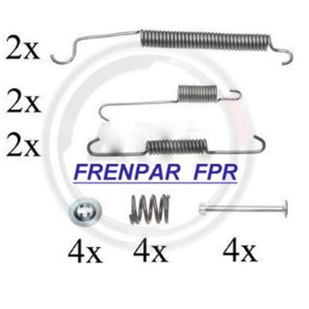 Fren Papuç Çivi Yay Takımı Citroen, Opel, Peugeot, Renault - FPR