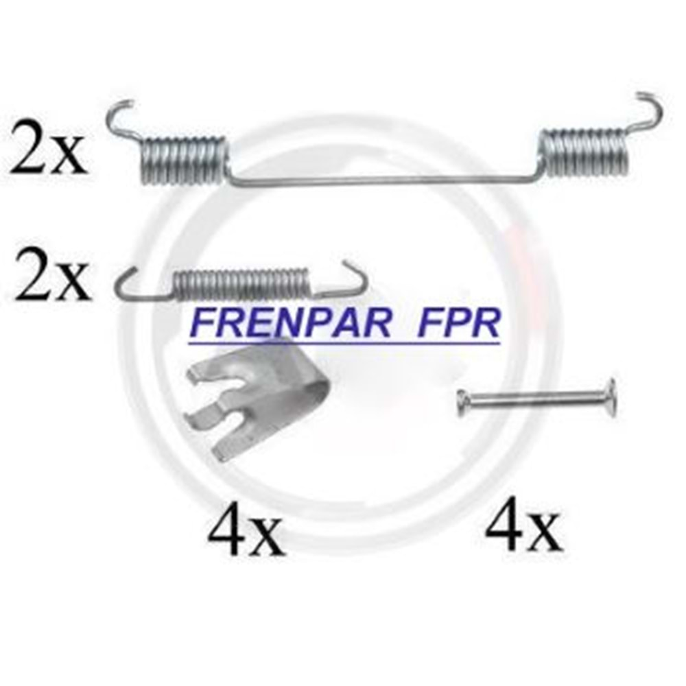 Fren Papuç Çivi Yay Takımı Citroen, Fiat, Peugeot- FPR