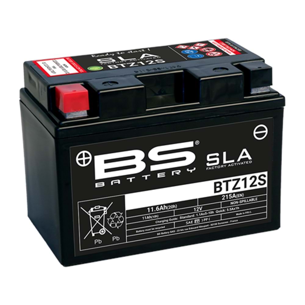 BS BTZ12S-SLA (YTZ12S-SLA) 12V-11 AMPER BAKIMSIZ AKÜ