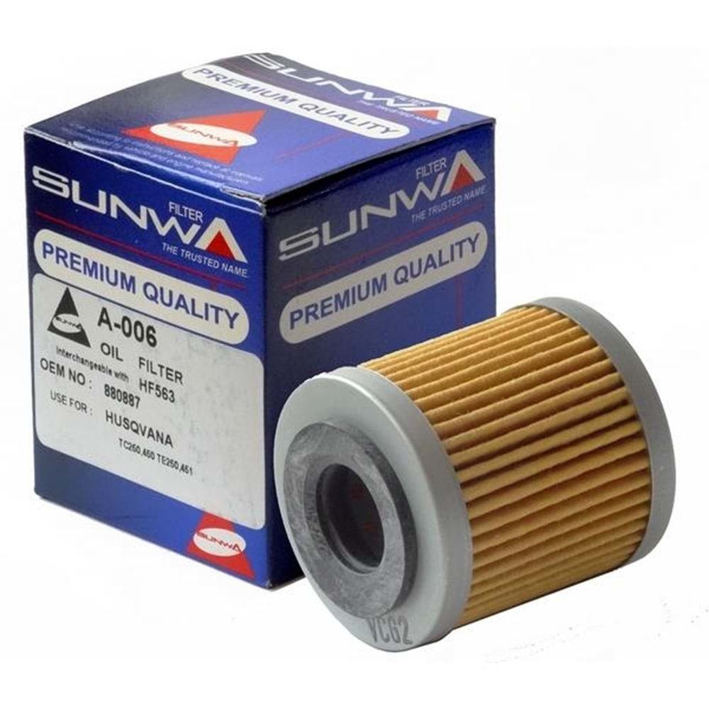 SUNWA 308-337 YAĞ FİLTRESİ Husqvarna TE250, TC250, TE450