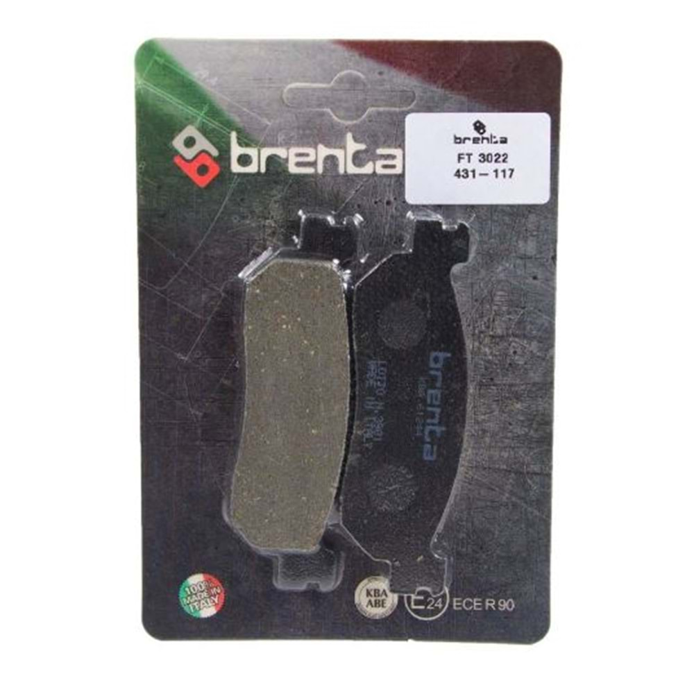 BRENTA ORGANİK BALATA ARKA YAMAHA X-MAX 250, YP 250, YZF R1, YZF R6