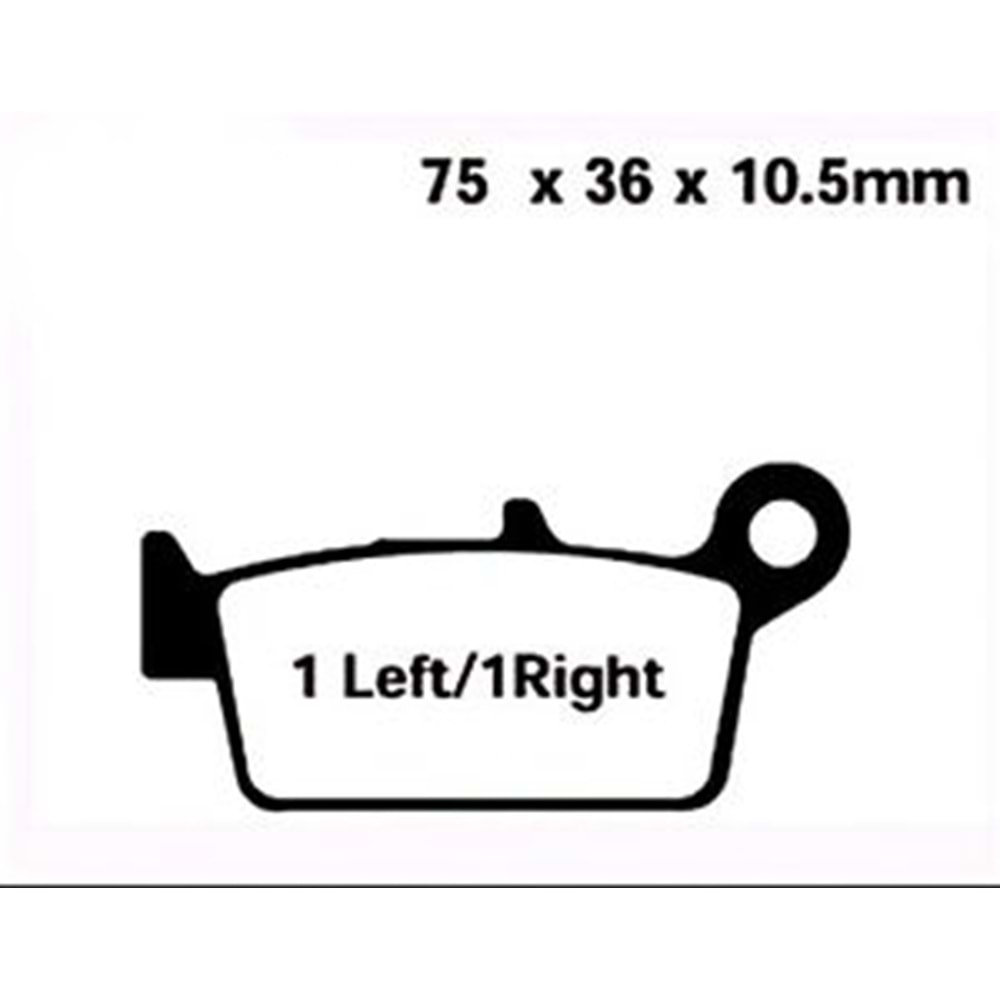 BRENTA ORGANİK BALATA HONDA CR 125, CR 250, XR 400, XR 650, YZ 400 F