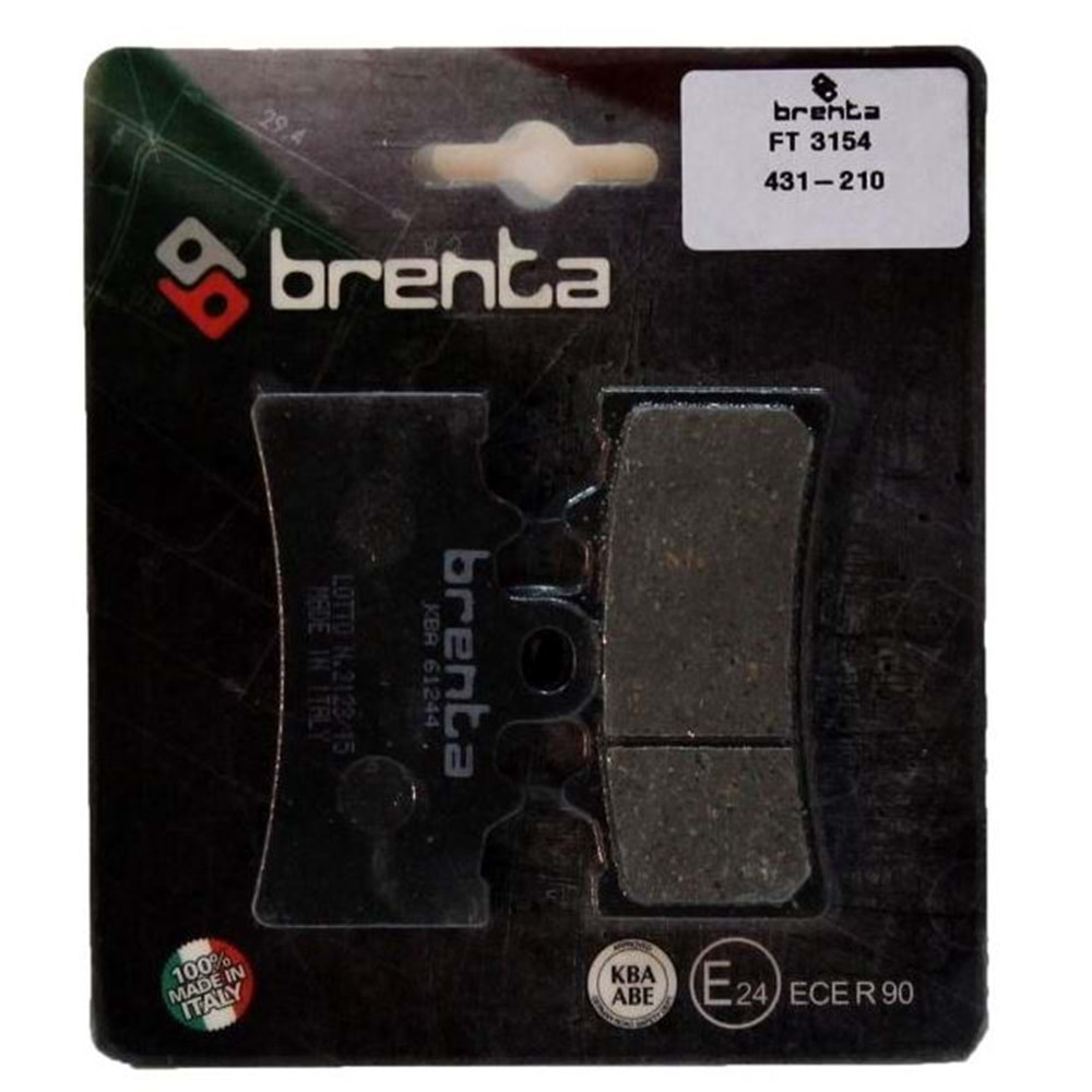 BRENTA 431-210 ORGANİK BALATA ÖN DUKE, RC125, RC200, RC390