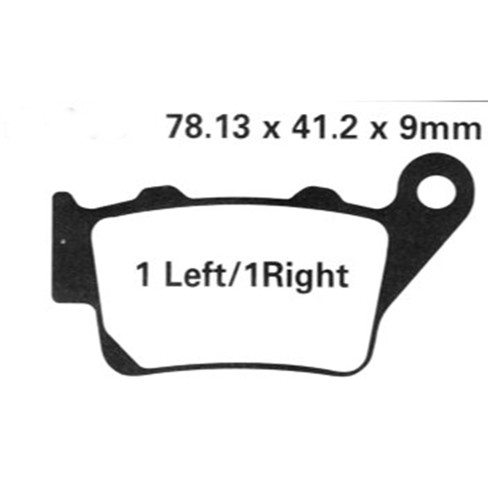 BRENTA SİNTERLİ ARKA BALATA BMW F 650 GS, YAMAHA XT 660, KTM EXC 250