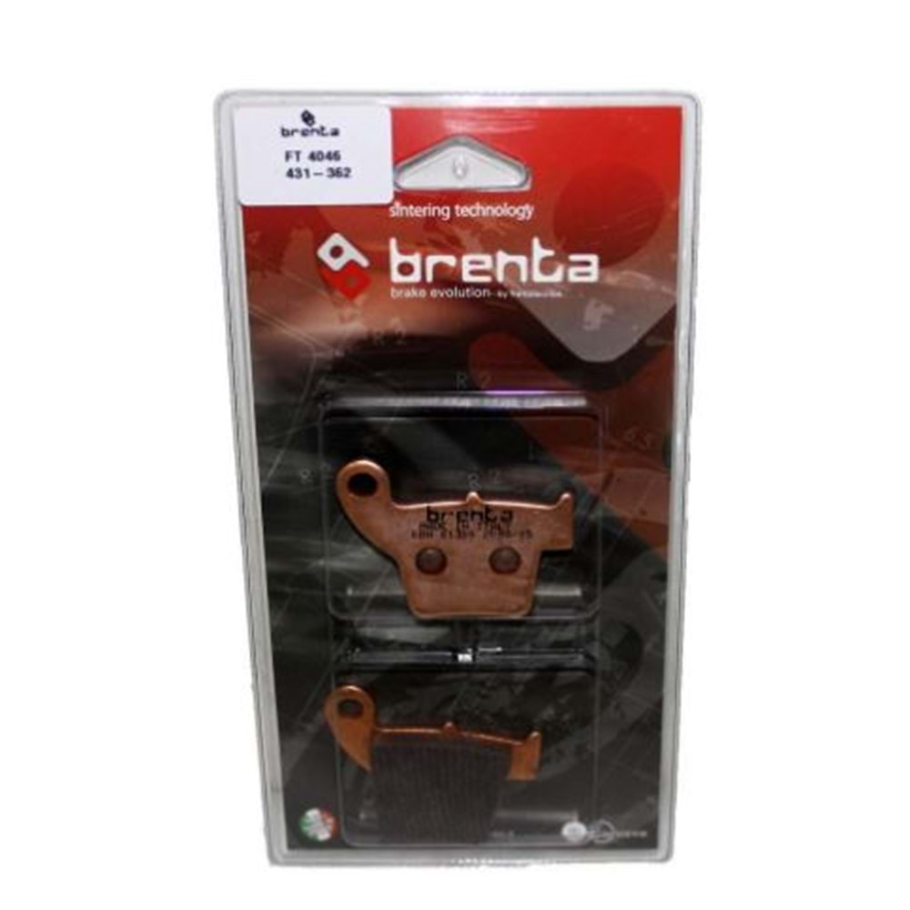 BRENTA SİNTERLİ BALATA ARKA CR250, CRF250 R, CRF250 X, CRF450 R