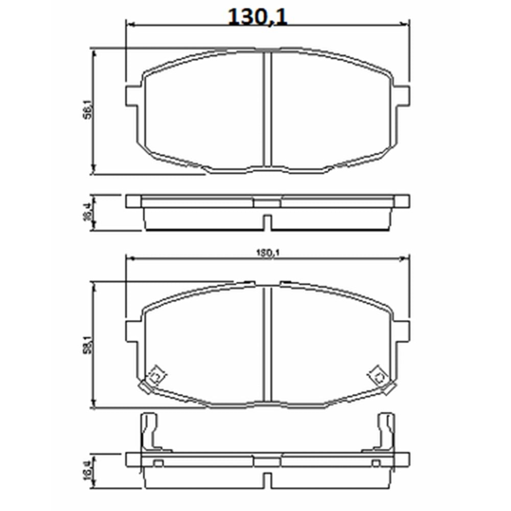 Disk Balata Hyundai İ30, Kia Ceed, Carens Ön - SWAPP