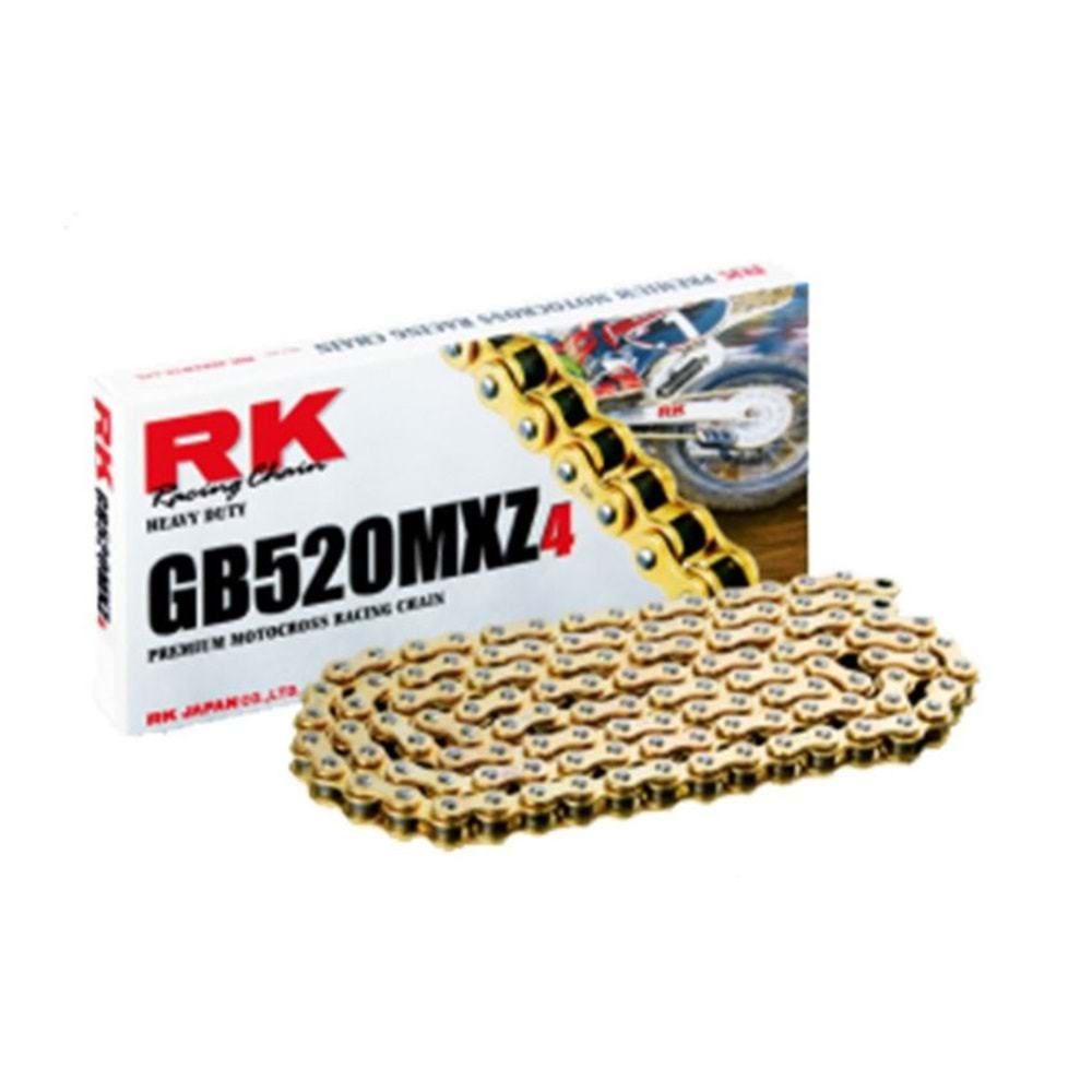 520 Mxz 108L Bakla Gb Gold Zincir Motocross, Racing Rk