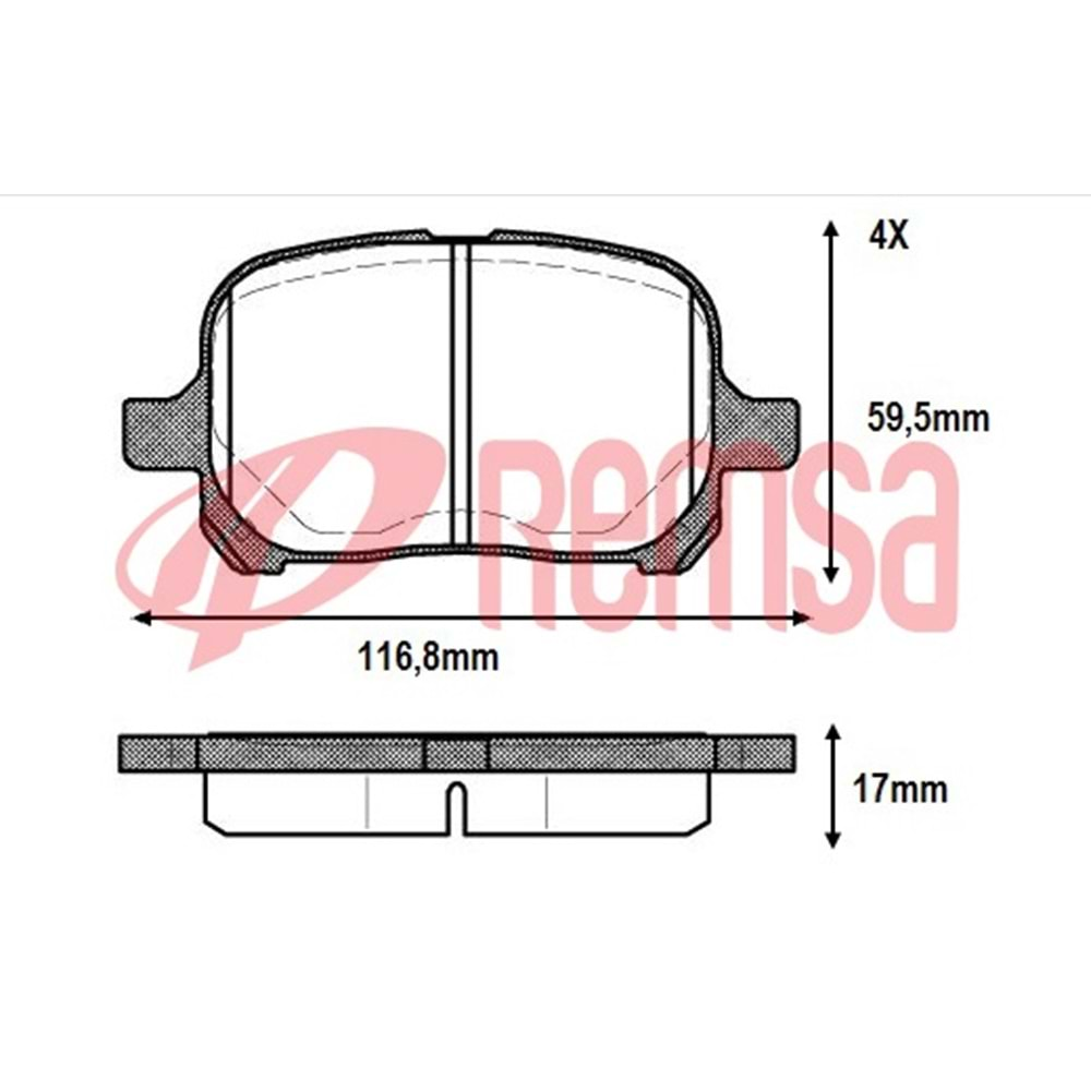 Disk Balata Toyota Camry Ön - REMSA