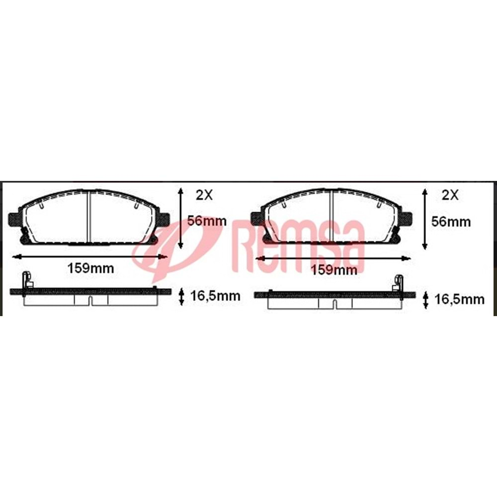 Disk Balata Nissan X-Trail, Pathfinder Ön - REMSA