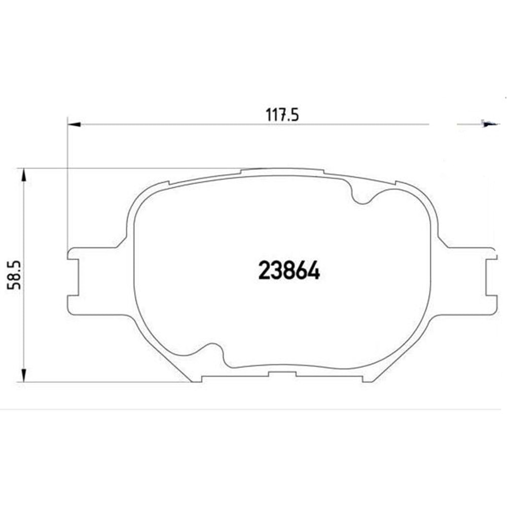 Disk Balata Toyota Corolla 01-07, Verso 01-04 Ön - REMSA