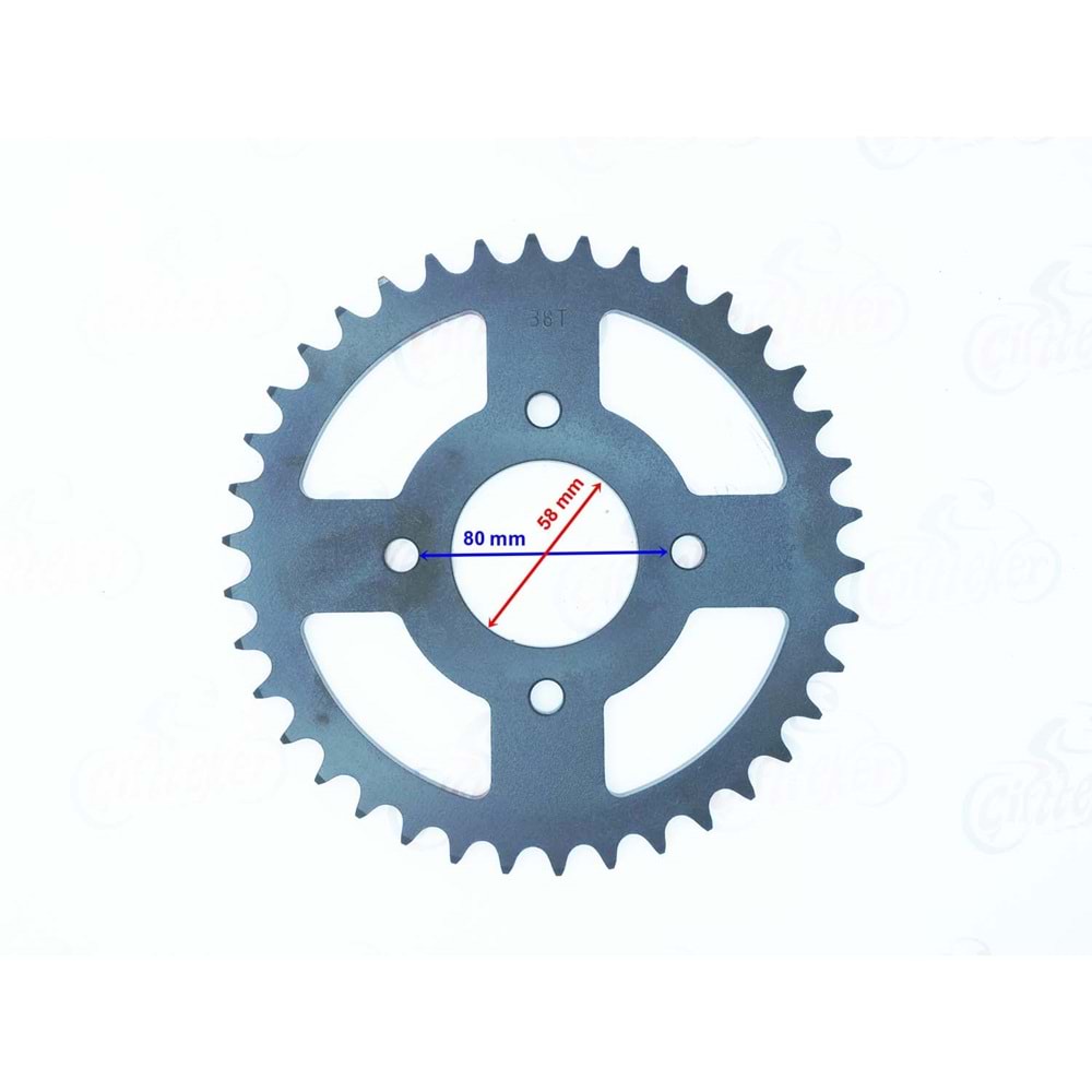 DİŞLİ ARKA HERO XPULSE 200 4V 520-38T İÇ 58 mm ÖM