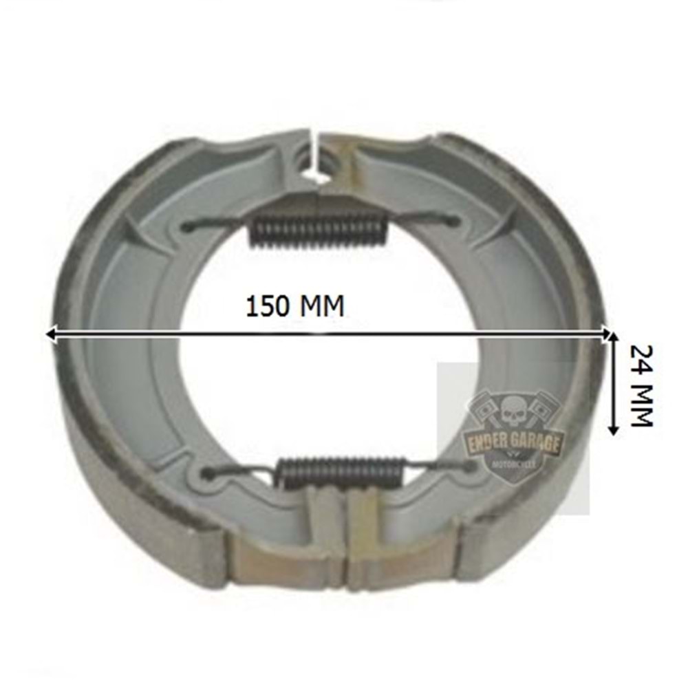 FREN PAPUÇ BALATA ARKA CHOPPER 250 150-24*