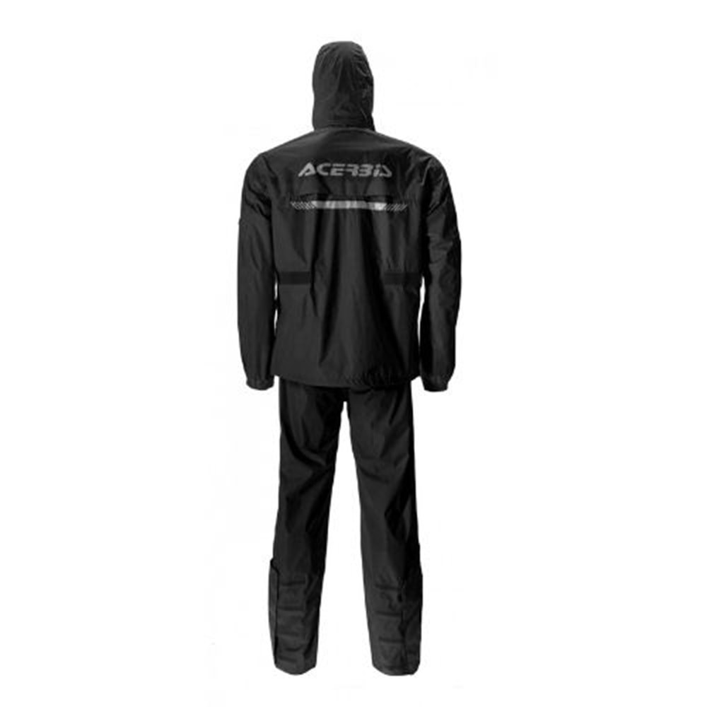 Acerbis X-Thunder Motosiklet Yağmurluk Takım Siyah - 2XL Beden