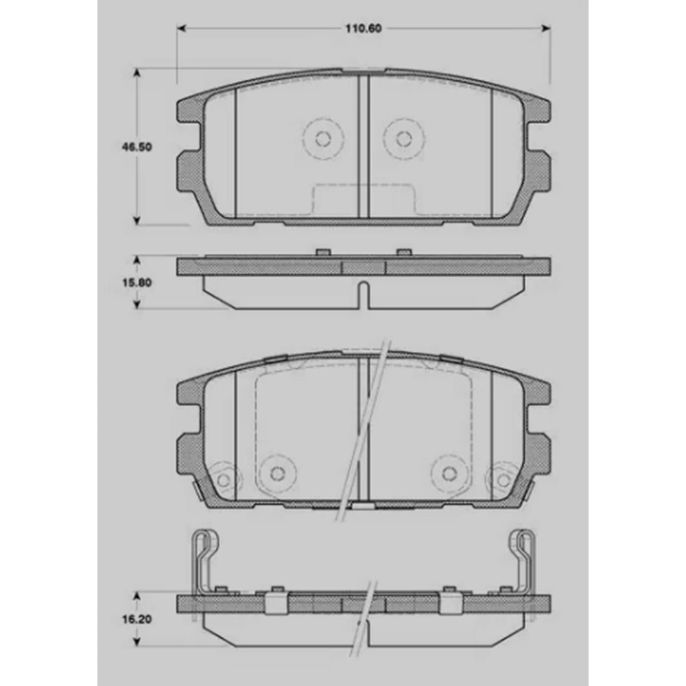 Disk Balata Hyundai Terracan Arka - REMSA