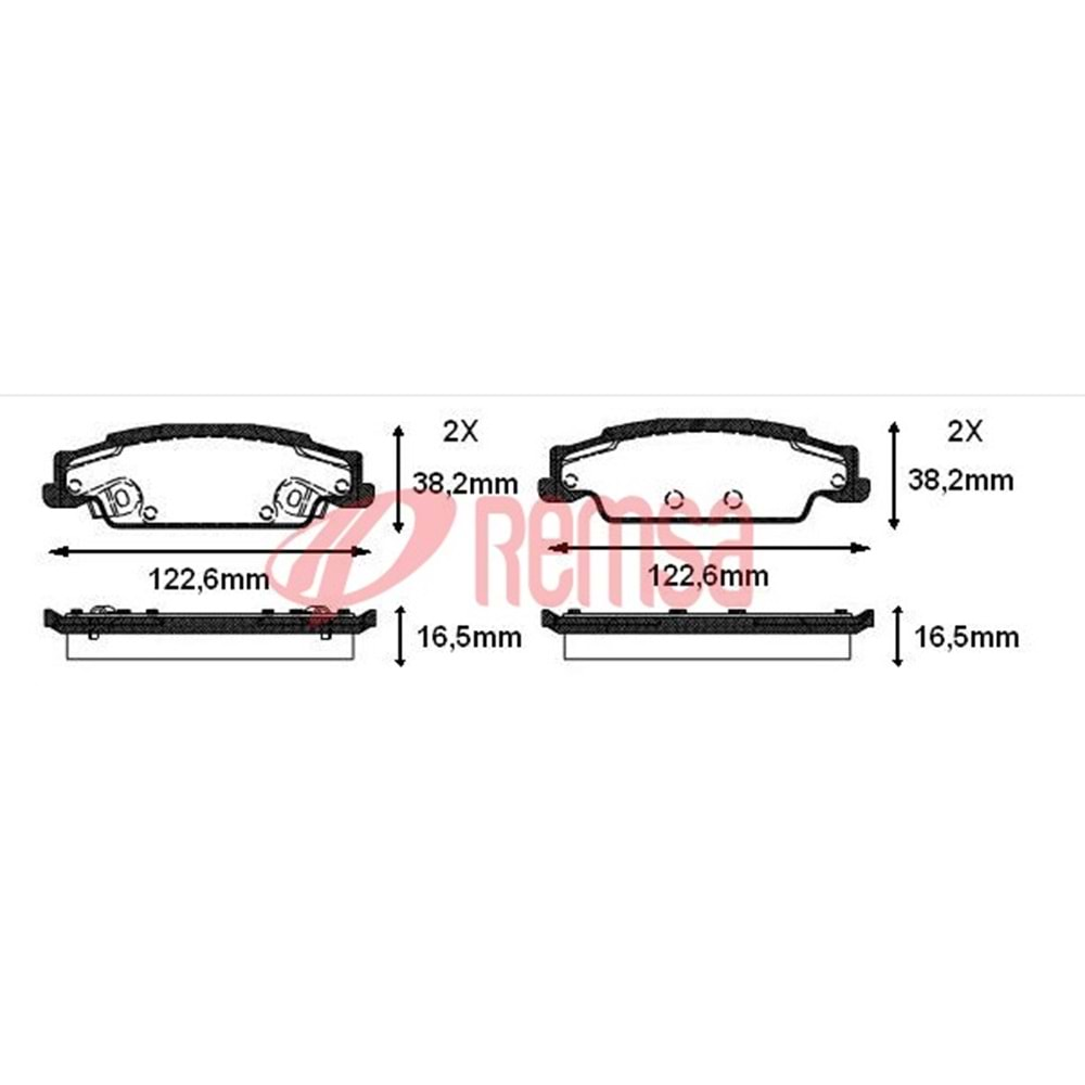 Disk Balata Cadillac CTS 2.6 Arka -