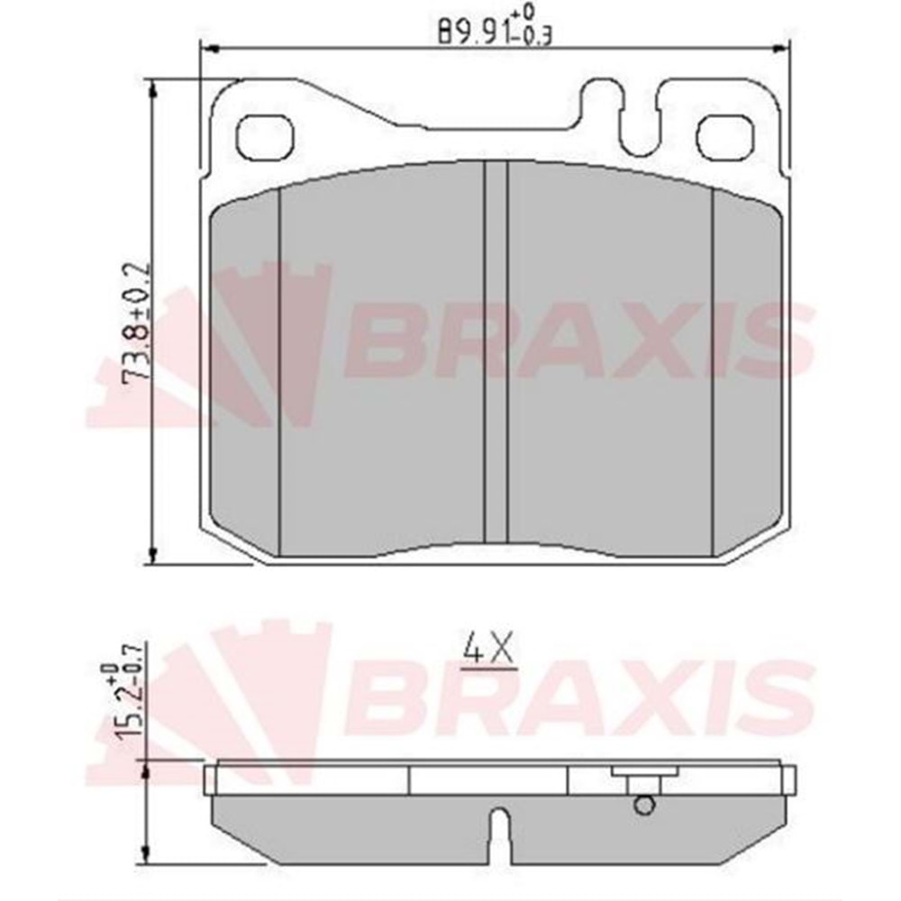 Disk Balata Mercedes 115, 123, 126 Kasa Ön -