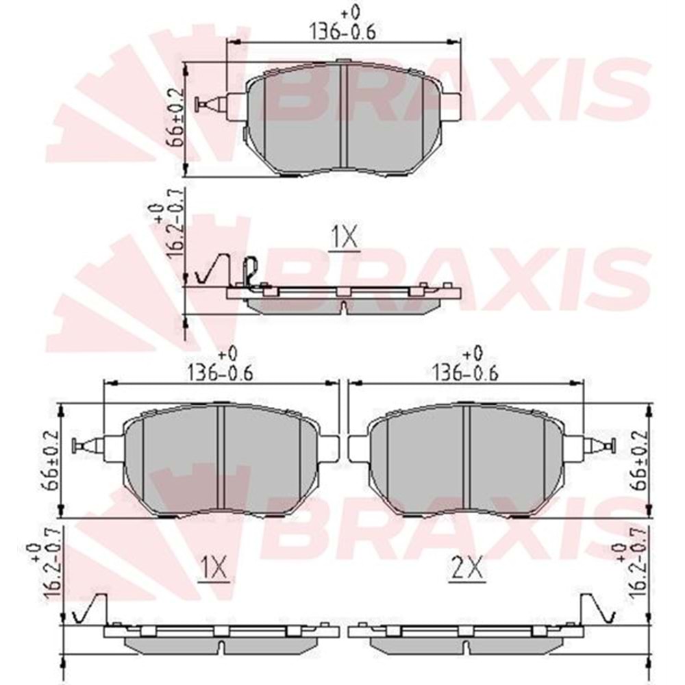 Disk Balata Subaru Forester, İnfiniti FX35-FX45, Nissan Murano Ön -