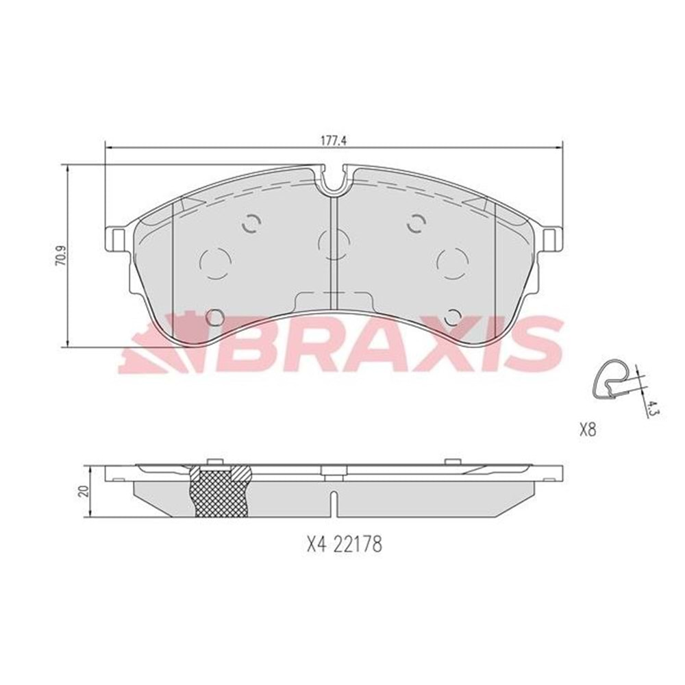 Disk Balata Vw Crafter 2.0 16>, Man TGE 2.0 TDİ 16> Arka -