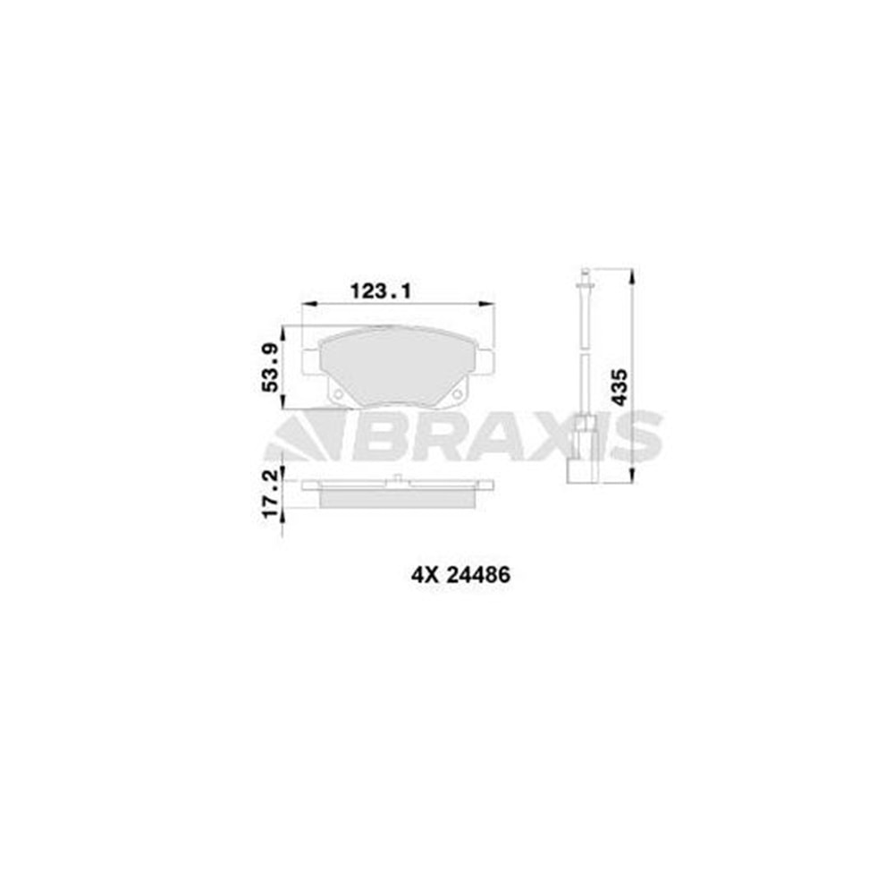 Disk Balata Ford Transit V347, V348, Connect Arka -