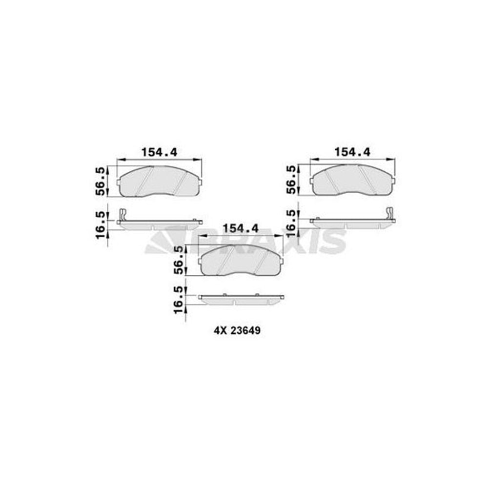 Disk Balata Hyundai H100, Starex, Kia Carnival Ön -