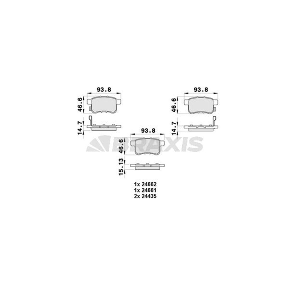 Disk Balata Honda Accord VIII Arka -