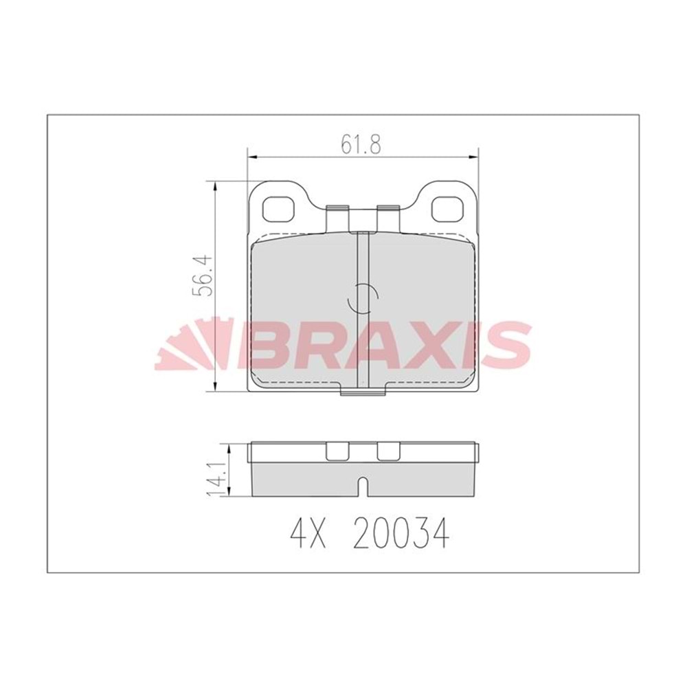 Disk Balata Mercedes, Fiat Alfa, Opel, Volvo Arka -