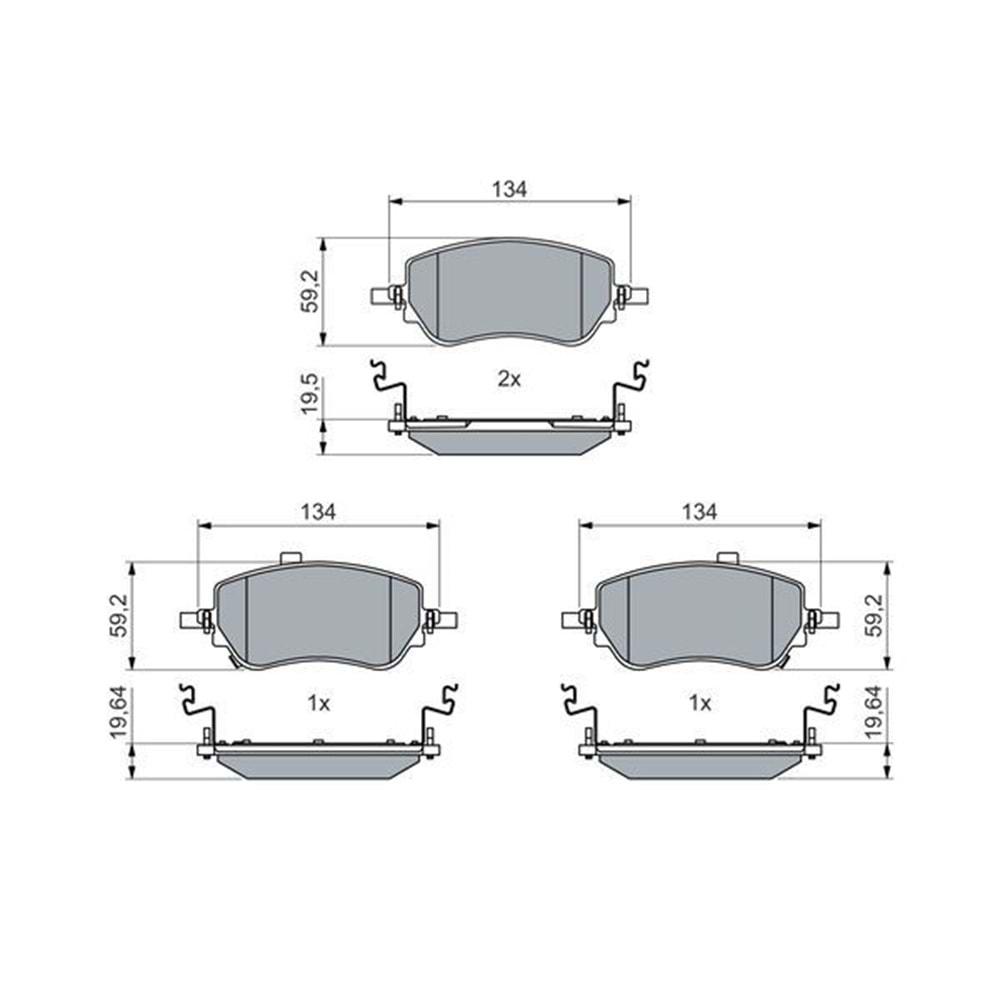 Disk Balata Fiat Egea 1.3 Mtj 1.4, 1.6, 1.6 Mtj Ön