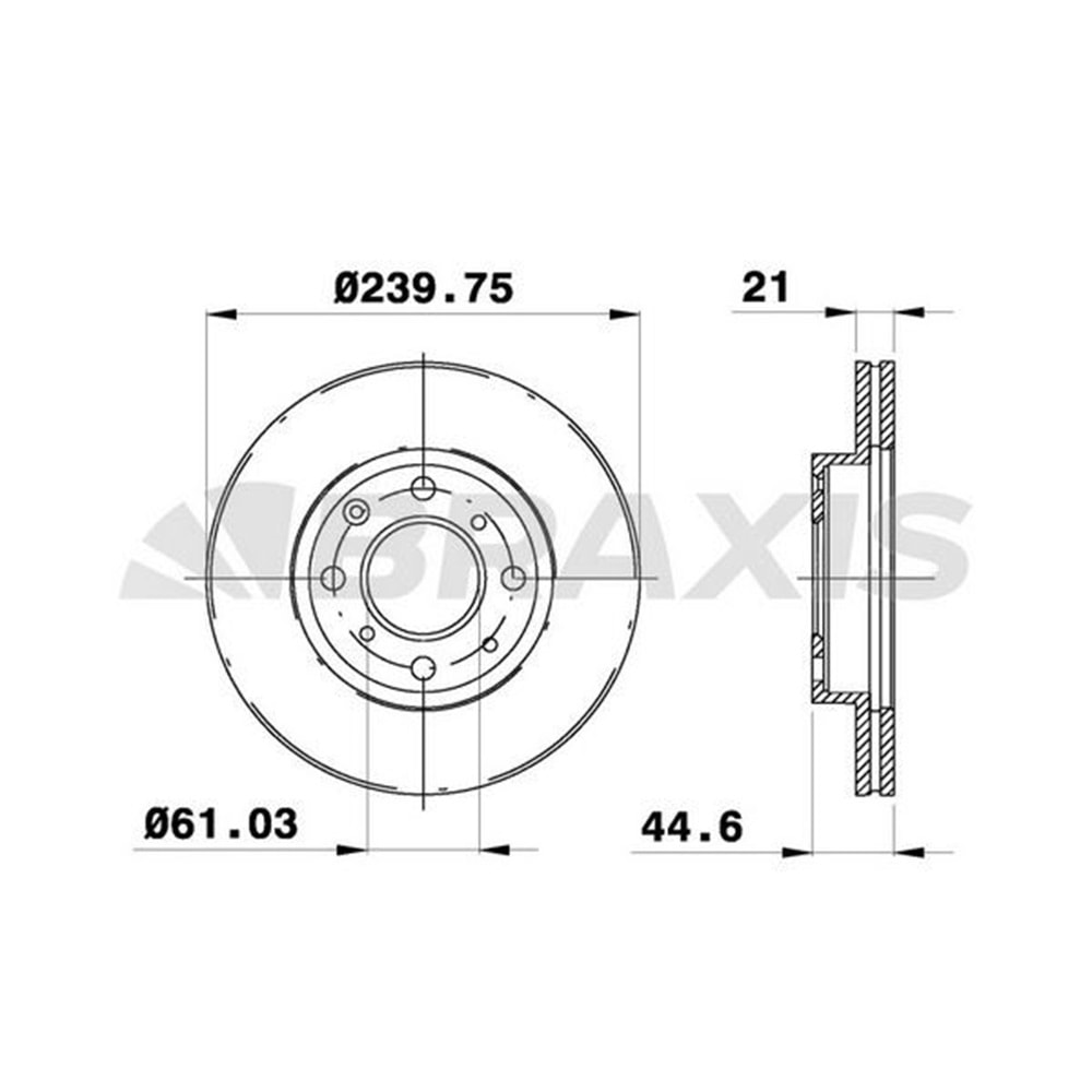 Fren Diski Honda Civic IV, V Euro Ön - 240 MM