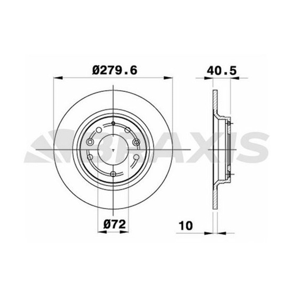 Fren Disk Mazda 6 Arka - 280 mm -