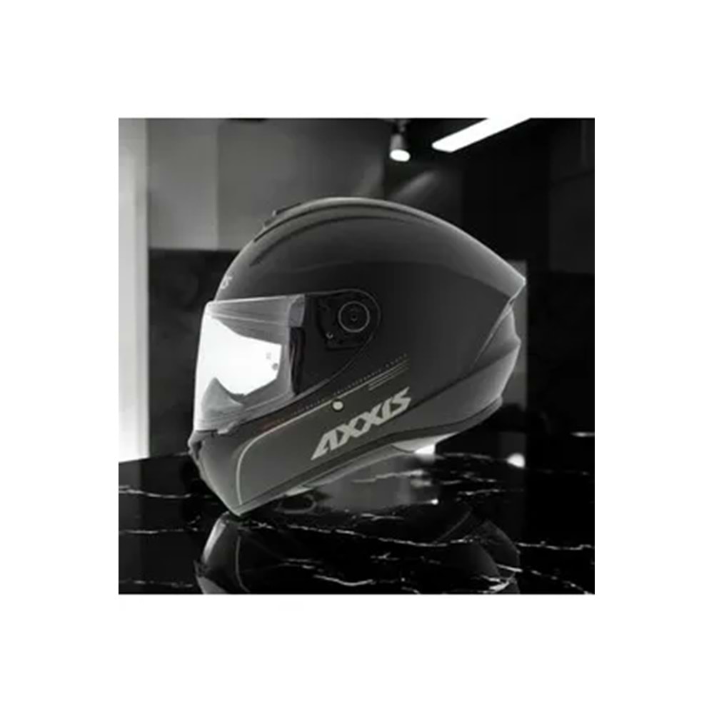 Axxis Draken S Solıd V.2 Mat Siyah Kask - M