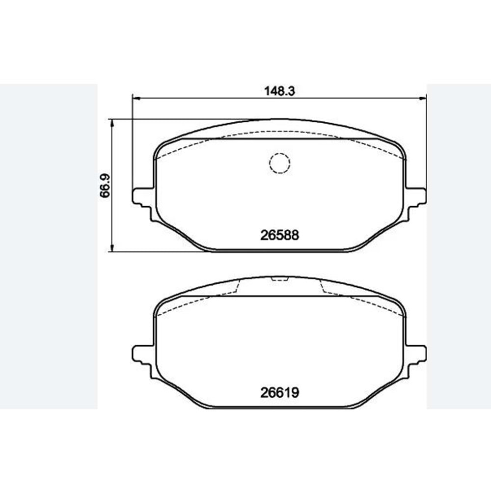 Disk Balata Peugeot, Opel, Fiat, Citroen, DS 4 Ön -