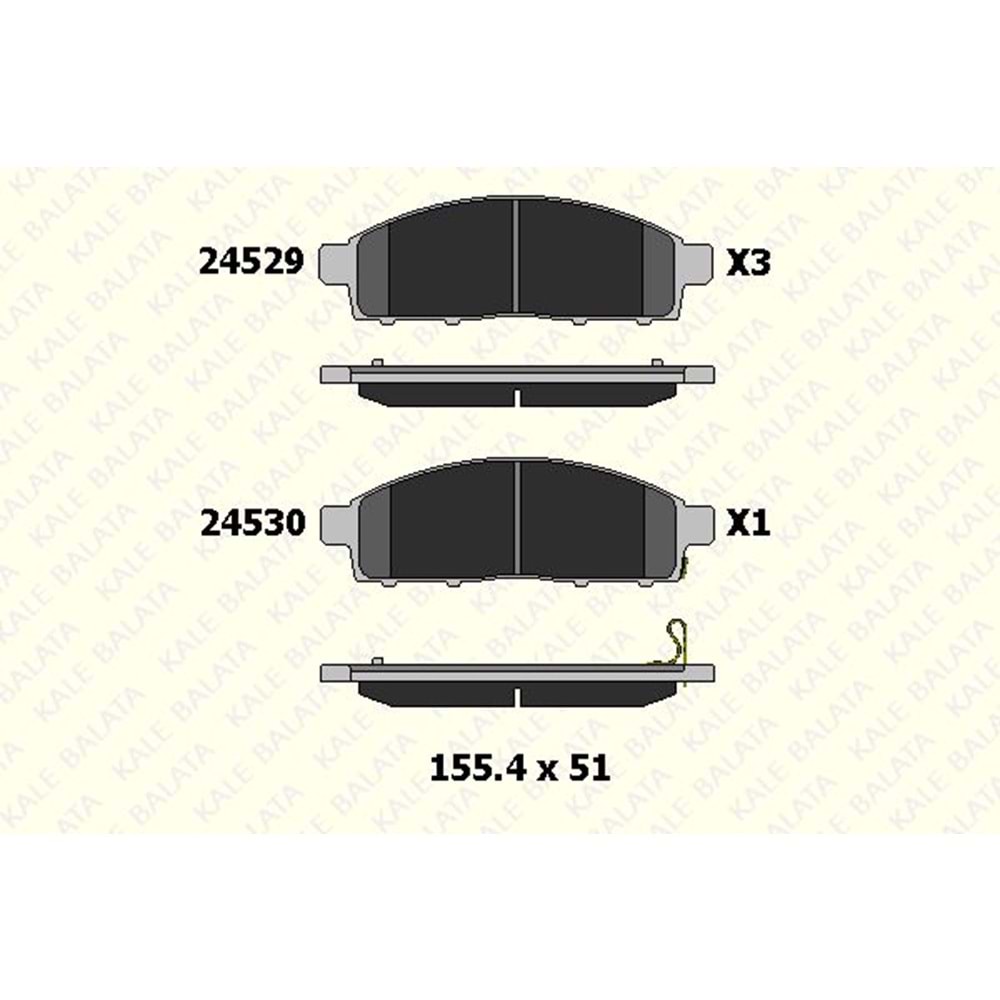 Disk Balata Mitsubishi L200, Fiat, Nissan Ön