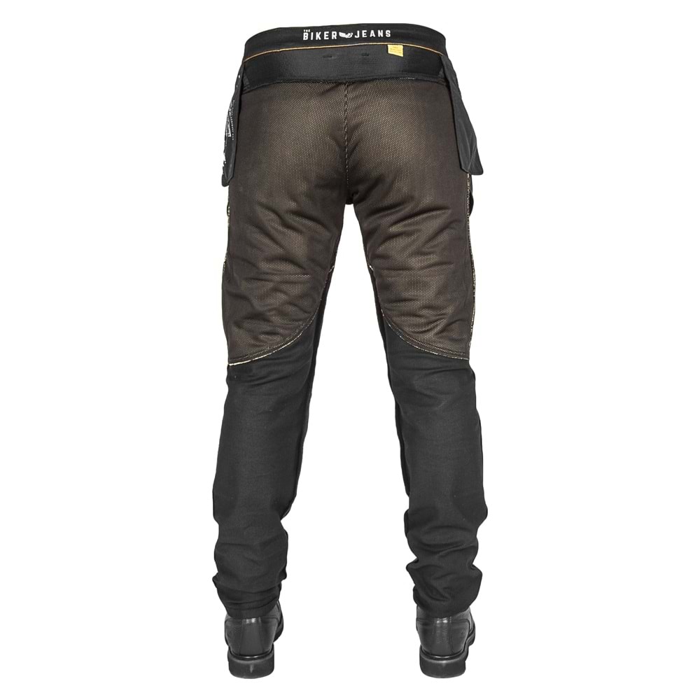 Black Iron Flexi V4 Korumalı Motosiklet Kot Pantolonu Erkek Siyah - 31-32