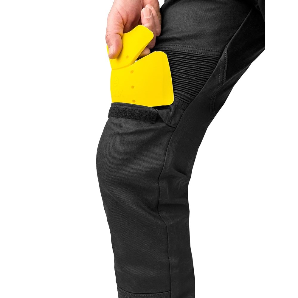 Black Iron Flexi V4 Korumalı Motosiklet Kot Pantolonu Erkek Siyah - 31-32