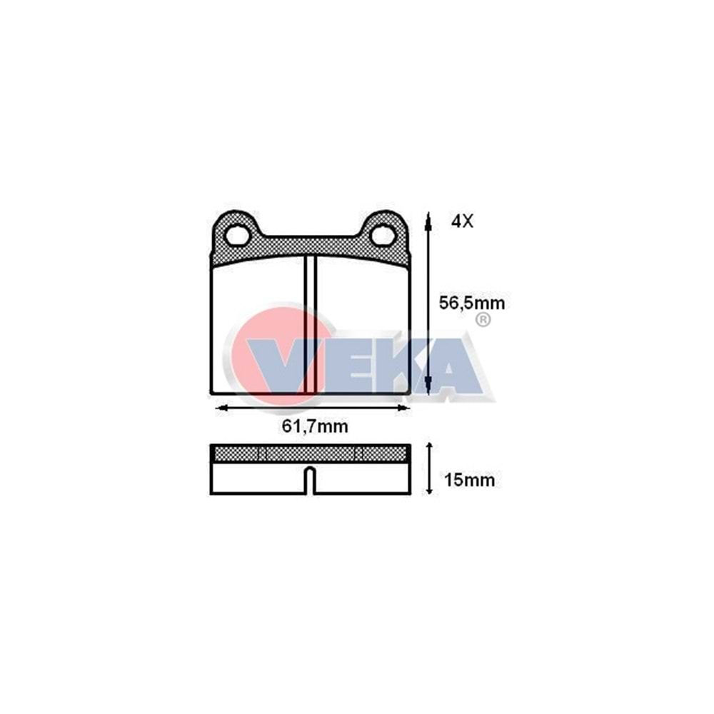 Disk Balata Opel KadetT C 1.0 Ön - VEKa