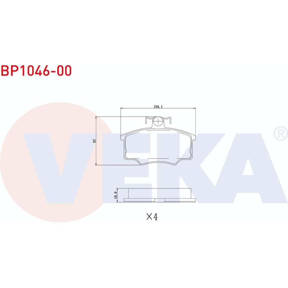 Disk Balata Vw Audi 80 (81,85,B2) 1.6 Ön - VEKa