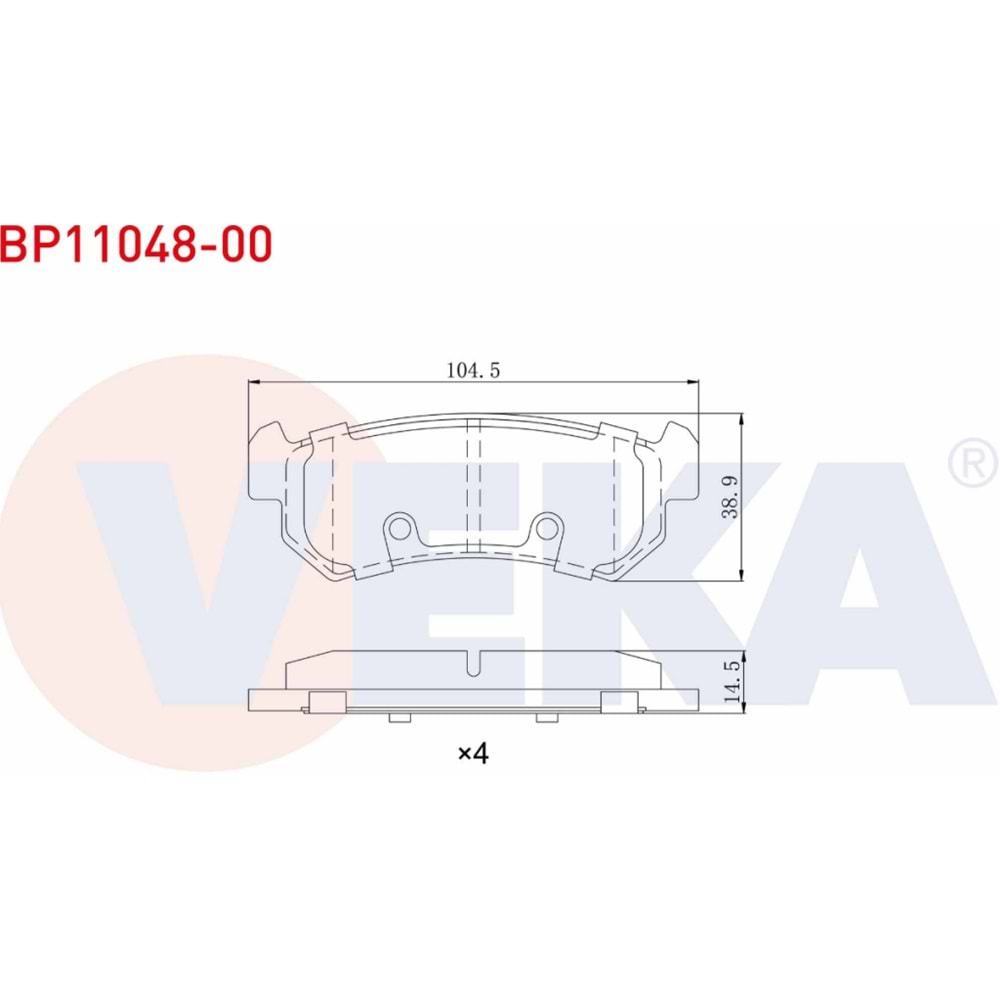 Disk Balata Chevrolet Lacetti (J200) 1.4İ 16V Arka -