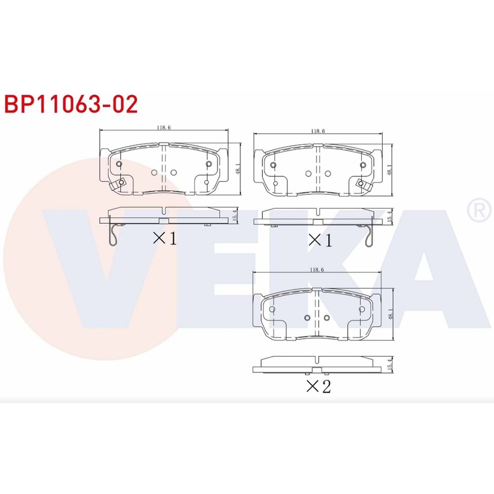 Disk Balata Hyundai Santa Fe, H1, Ssangyong Arka - VEKa